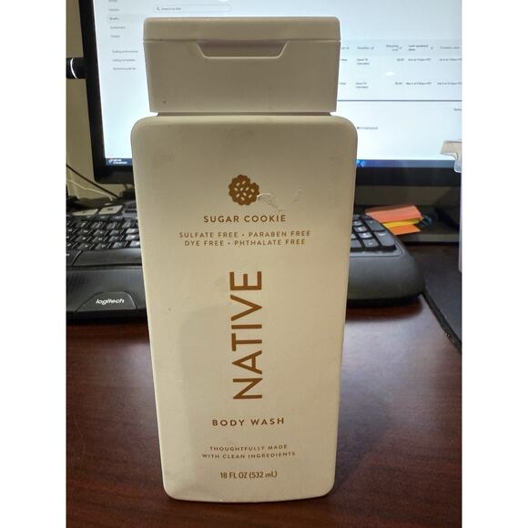 Native Sugar Cookie Limited Edition Body Wash Sulfate Paraban Dye Phthalate Free - Picture 1 of 2